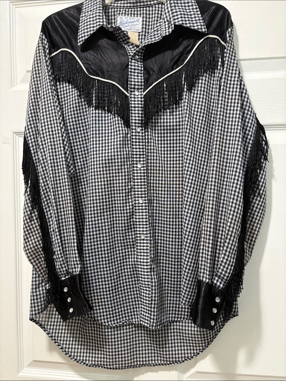 Vintage Rockmount Ranch Wear Fringed Shirt